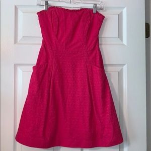Pink strapless Lilly Pulitzer Dress
